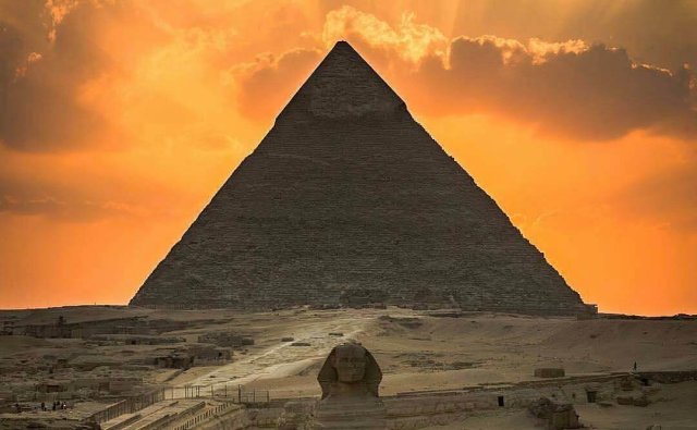 egypt pyramid sun